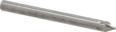 Made in USA - 3/16" Shank Diam, 5 Flute 60° Solid Carbide Countersink - Apex Tool & Supply
