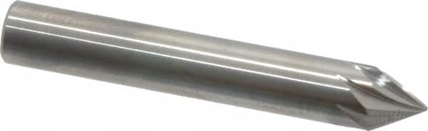 Made in USA - 5/16" Shank Diam, 7 Flute 60° Solid Carbide Countersink - Apex Tool & Supply