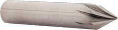 Made in USA - 7/16" Shank Diam, 7 Flute 60° Solid Carbide Countersink - Apex Tool & Supply