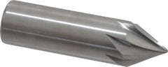 Made in USA - 1/2" Shank Diam, 7 Flute 60° Solid Carbide Countersink - Apex Tool & Supply