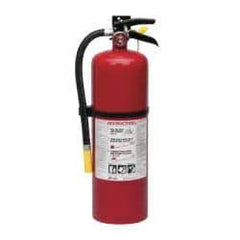 Kidde - 10 Lb, 4-A:60-B:C Rated, Dry Chemical Fire Extinguisher - 5.21" Diam x 19.52" High, 195 psi, 20' Discharge in 21 sec, Rechargeable, Steel Cylinder - Apex Tool & Supply