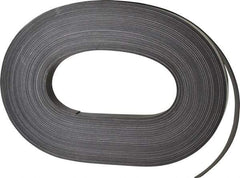 Mag-Mate - 100' Long x 3/4" Wide x 1/32" Thick Flexible Magnetic Strip - 6 Lb Max Pull Force, 3 Linear Ft/Lb Magnetic Pull Force, Adhesive Back - Apex Tool & Supply