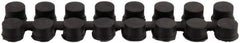 Wearwell - 9" Long x 2-3/16" Wide x 7/8" Thick, Anti-Fatigue Modular Matting Connector - Black, For Dry & Wet Areas, Series 477 - Apex Tool & Supply