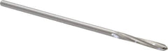 Alvord Polk - 1/8" High Speed Steel 4 Flute Chucking Reamer - Spiral Flute, 0.119" Straight Shank, 7/8" Flute Length, 3-1/2" OAL - Apex Tool & Supply