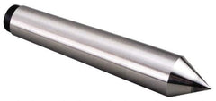 Value Collection - 23/32" Head Diam, Carbon Steel Standard Point Solid Dead Center - 2MT Morse Taper, 23/32" Point Diam, 4" OAL - Apex Tool & Supply