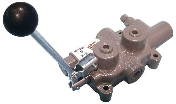 Prince - 30 GPM 3/4 Inlet Cast Iron Hydraulic Control Valve - 4-1/8" High x 4-5/8" Wide x 3-11/32" Long - Apex Tool & Supply