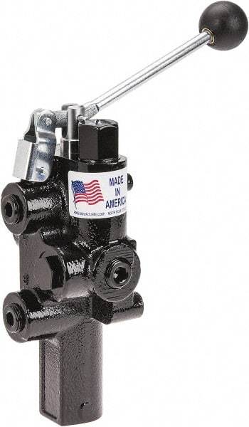 Prince - 20 GPM 1/2 Inlet Cast Iron Hydraulic Control Valve - 4-1/4" Wide x 12-1/4" Long - Apex Tool & Supply