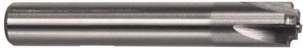 Interstate - 25/32" Radius, 2-1/4" Mill Diam, 4 Flute High Speed Steel Corner Rounding End Mill - Single End, TiN Finish, 4-5/16" OAL, 1" Shank Diam - Apex Tool & Supply