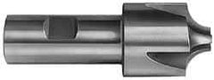 Hertel - 1" Radius, 2-3/4" Mill Diam, 4 Flute High Speed Steel Corner Rounding End Mill - Single End, Uncoated, 4-3/4" OAL, 1" Shank Diam - Apex Tool & Supply