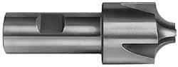 Hertel - 11/32" Radius, 1-1/8" Mill Diam, 3 Flute Cobalt Corner Rounding End Mill - Single End, Uncoated, 3-1/4" OAL, 1/2" Shank Diam - Apex Tool & Supply