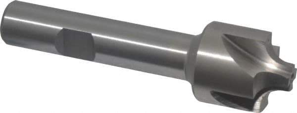 Interstate - 7/32" Radius, 7/8" Mill Diam, 4 Flute High Speed Steel Corner Rounding End Mill - Single End, Uncoated, 3-1/4" OAL, 1/2" Shank Diam - Apex Tool & Supply