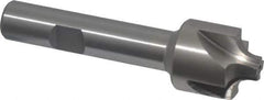 Interstate - 7/32" Radius, 7/8" Mill Diam, 4 Flute High Speed Steel Corner Rounding End Mill - Single End, Uncoated, 3-1/4" OAL, 1/2" Shank Diam - Apex Tool & Supply