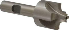 Interstate - 9/32" Radius, 1-1/8" Mill Diam, 4 Flute High Speed Steel Corner Rounding End Mill - Single End, Uncoated, 3-1/4" OAL, 1/2" Shank Diam - Apex Tool & Supply