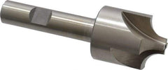 Interstate - 11/32" Radius, 1-1/8" Mill Diam, 4 Flute High Speed Steel Corner Rounding End Mill - Single End, Uncoated, 3-1/2" OAL, 1/2" Shank Diam - Apex Tool & Supply