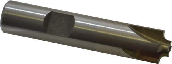 Interstate - 3/32" Radius, 1/2" Mill Diam, 4 Flute High Speed Steel Corner Rounding End Mill - Single End, Uncoated, 2-1/2" OAL, 1/2" Shank Diam - Apex Tool & Supply