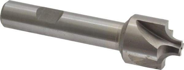 Interstate - 7/32" Radius, 7/8" Mill Diam, 4 Flute Cobalt Corner Rounding End Mill - Single End, Uncoated, 3-1/4" OAL, 1/2" Shank Diam - Apex Tool & Supply
