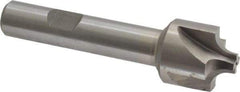 Interstate - 7/32" Radius, 7/8" Mill Diam, 4 Flute Cobalt Corner Rounding End Mill - Single End, Uncoated, 3-1/4" OAL, 1/2" Shank Diam - Apex Tool & Supply
