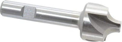 Interstate - 11/32" Radius, 1-1/8" Mill Diam, 4 Flute Cobalt Corner Rounding End Mill - Single End, Uncoated, 3-1/2" OAL, 1/2" Shank Diam - Apex Tool & Supply
