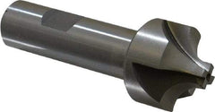 Interstate - 3/8" Radius, 1-1/4" Mill Diam, 4 Flute Cobalt Corner Rounding End Mill - Single End, Uncoated, 3-1/2" OAL, 3/4" Shank Diam - Apex Tool & Supply