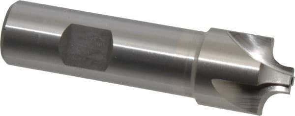 Interstate - 7/32" Radius, 7/8" Mill Diam, 4 Flute Cobalt Corner Rounding End Mill - Single End, Uncoated, 3-1/4" OAL, 3/4" Shank Diam - Apex Tool & Supply