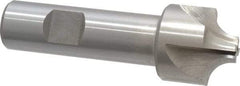 Interstate - 11/32" Radius, 1-1/8" Mill Diam, 4 Flute Cobalt Corner Rounding End Mill - Single End, Uncoated, 3-1/2" OAL, 3/4" Shank Diam - Apex Tool & Supply