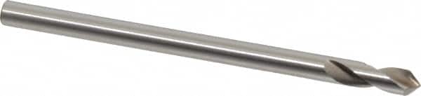 Interstate - 1/4" Body Diam, 90°, 4" OAL, High Speed Steel Spotting Drill - Apex Tool & Supply
