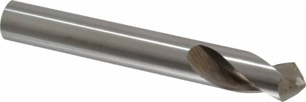 Interstate - 1/2" Body Diam, 90°, 3-3/4" OAL, High Speed Steel Spotting Drill - Apex Tool & Supply