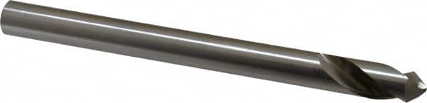 Interstate - 1/2" Body Diam, 90°, 6" OAL, High Speed Steel Spotting Drill - Apex Tool & Supply