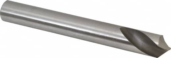 Interstate - 1" Body Diam, 90°, 8" OAL, High Speed Steel Spotting Drill - Apex Tool & Supply