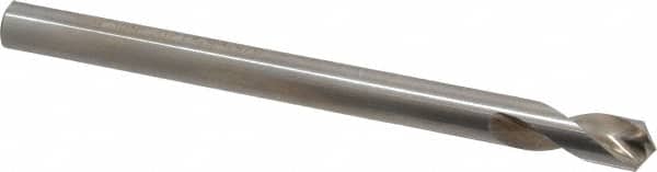 Interstate - 3/8" Body Diam, 120°, 5" OAL, High Speed Steel Spotting Drill - Apex Tool & Supply