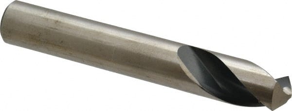 Interstate - 3/4" Body Diam, 120°, 5" OAL, High Speed Steel Spotting Drill - Apex Tool & Supply