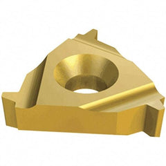 Iscar - 27IR Internal Right Hand 3 Stub Acme Laydown Threading Insert - Grade IC250, TiCN/TiN Coated Carbide, 15.88mm Inscribed Circle - Apex Tool & Supply