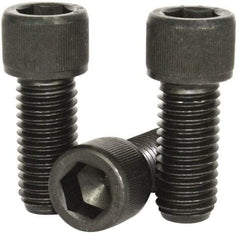 Value Collection - #4-40 UNC Hex Socket Drive, Socket Cap Screw - Alloy Steel, Black Oxide Finish, Fully Threaded, 3/8" Length Under Head - Apex Tool & Supply