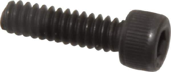 Value Collection - #6-32 UNC Hex Socket Drive, Socket Cap Screw - Alloy Steel, Black Oxide Finish, Fully Threaded, 1/2" Length Under Head - Apex Tool & Supply