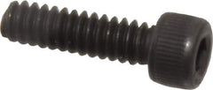 Value Collection - #6-32 UNC Hex Socket Drive, Socket Cap Screw - Alloy Steel, Black Oxide Finish, Fully Threaded, 1/2" Length Under Head - Apex Tool & Supply