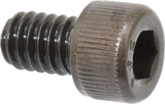 Value Collection - #8-32 UNC Hex Socket Drive, Socket Cap Screw - Alloy Steel, Black Oxide Finish, Fully Threaded, 1/4" Length Under Head - Apex Tool & Supply