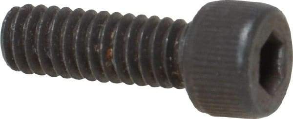 Value Collection - #8-32 UNC Hex Socket Drive, Socket Cap Screw - Alloy Steel, Black Oxide Finish, Fully Threaded, 1/2" Length Under Head - Apex Tool & Supply
