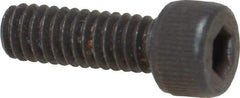 Value Collection - #8-32 UNC Hex Socket Drive, Socket Cap Screw - Alloy Steel, Black Oxide Finish, Fully Threaded, 1/2" Length Under Head - Apex Tool & Supply