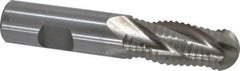 Interstate - 3/4" Diam, Coarse Pitch, 1-3/4" LOC, 4 Flute Cobalt Roughing Ball End Mill - Uncoated, 4" OAL, 3/4" Shank Diam, Single End - Apex Tool & Supply