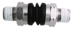 Value Collection - 3/8 Male NPT Pneumatic Hose Swivel Fitting - Steel, Nickel Plated, Industrial Interchange - Apex Tool & Supply