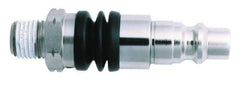 Value Collection - 1/4 Male BSPT Pneumatic Hose Swivel Fitting - Steel, Nickel Plated, Japanese Interchange - Apex Tool & Supply