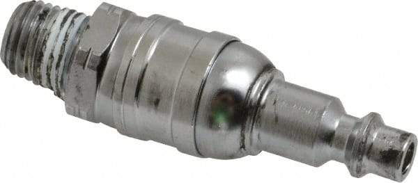 Value Collection - 1/4 Male NPT Pneumatic Hose Swivel Fitting - Steel, Nickel Plated, Industrial Interchange - Apex Tool & Supply