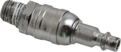 Value Collection - 1/4 Male NPT Pneumatic Hose Swivel Fitting - Steel, Nickel Plated, Industrial Interchange - Apex Tool & Supply