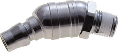 Value Collection - 1/4 Male NPT Pneumatic Hose Swivel Fitting - Steel, Nickel Plated, Japanese Interchange - Apex Tool & Supply