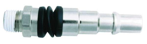 Value Collection - 1/4 Male NPT Pneumatic Hose Swivel Fitting - Steel, Nickel Plated, Industrial Interchange - Apex Tool & Supply