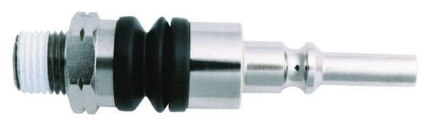 Value Collection - 1/4 Male NPT Pneumatic Hose Swivel Fitting - Steel, Nickel Plated, Lincoln Interchange - Apex Tool & Supply