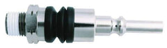 Value Collection - 1/4 Male NPT Pneumatic Hose Swivel Fitting - Steel, Nickel Plated, Lincoln Interchange - Apex Tool & Supply