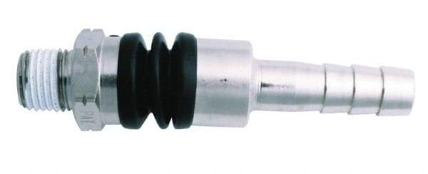 Value Collection - 1/4 Male NPT Pneumatic Hose Swivel Fitting - Steel, Nickel Plated - Apex Tool & Supply