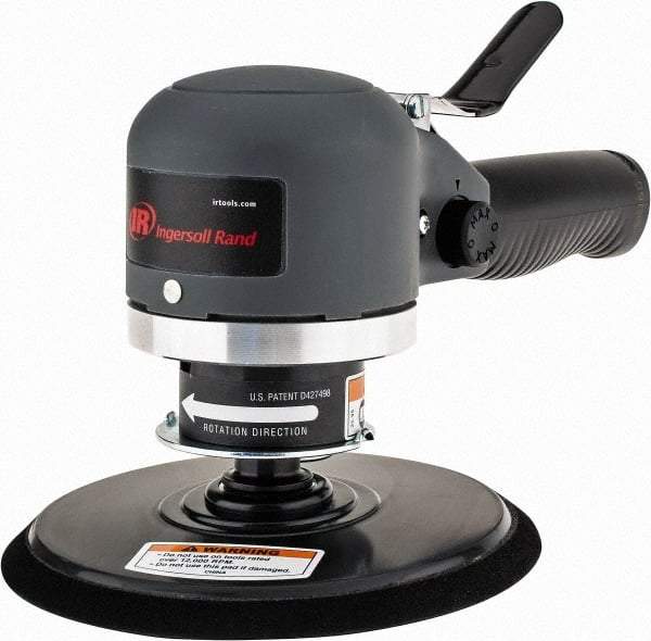 Ingersoll-Rand - 12,000 OPM, 16.98 CFM Air Consumption, Palm Air Orbital Sander - Round Pad, 1/4 NPT Inlet - Apex Tool & Supply