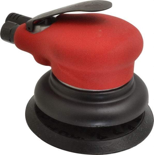 Ingersoll-Rand - 10,000 OPM, 18.5 CFM Air Consumption, Palm Air Orbital Sander - Round Pad, 1/4 NPT Inlet - Apex Tool & Supply